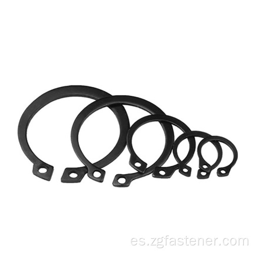 Anillos de retención para ejes óxido negro